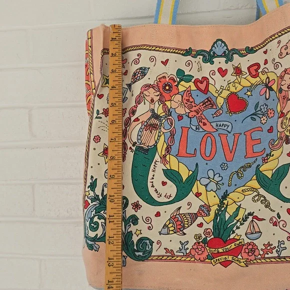 Brighton Mermaid Siren Song Canvas Tote - Picture 13 of 14